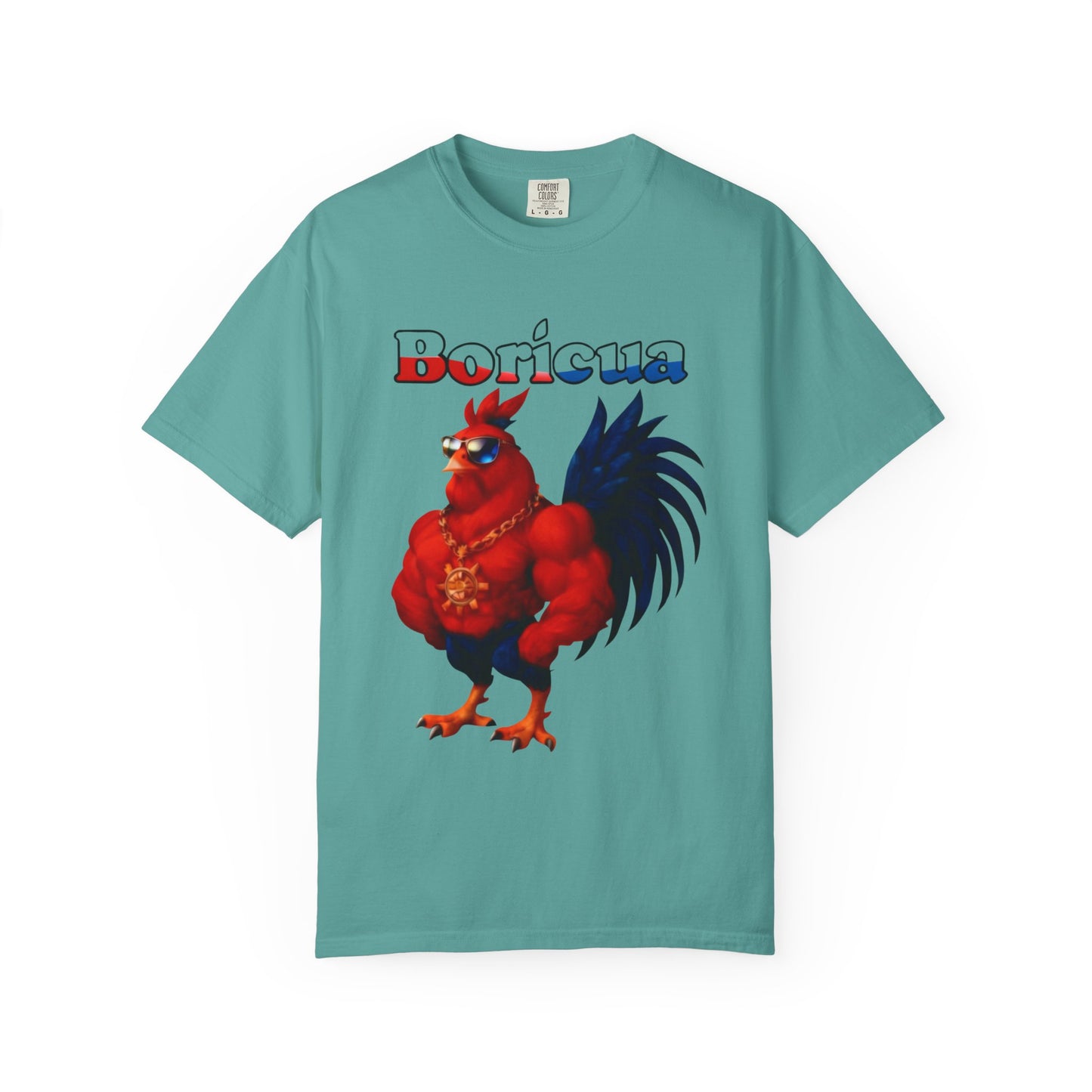 Boricua Rooster Graphic T-Shirt - Rican Ropas