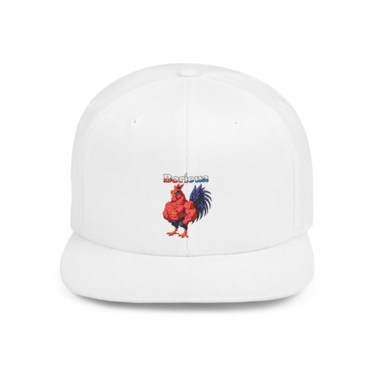 Boricua Rooster and Taino Sun Snapback Hat
