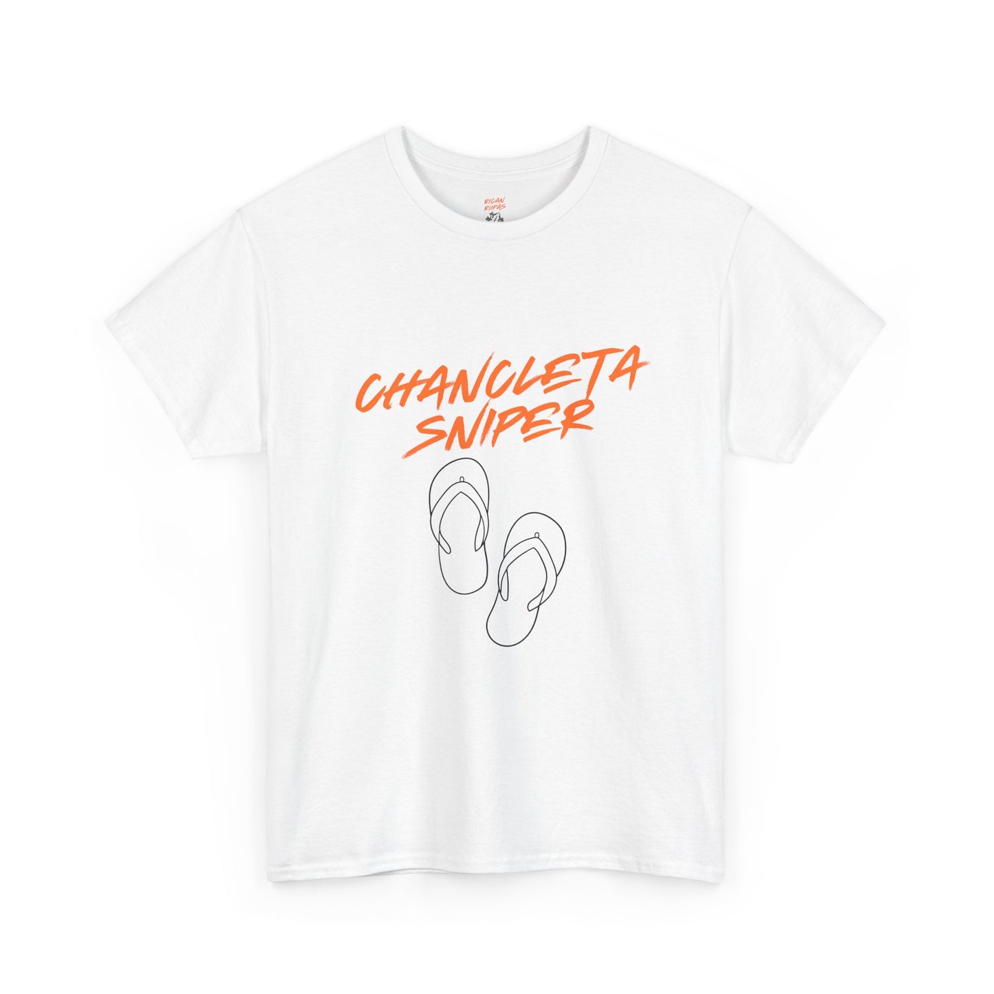 Chancleta Sniper Unisex Heavy Cotton Tee - Rican Ropas