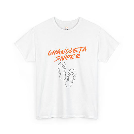 Chancleta Sniper Unisex Heavy Cotton Tee - Rican Ropas