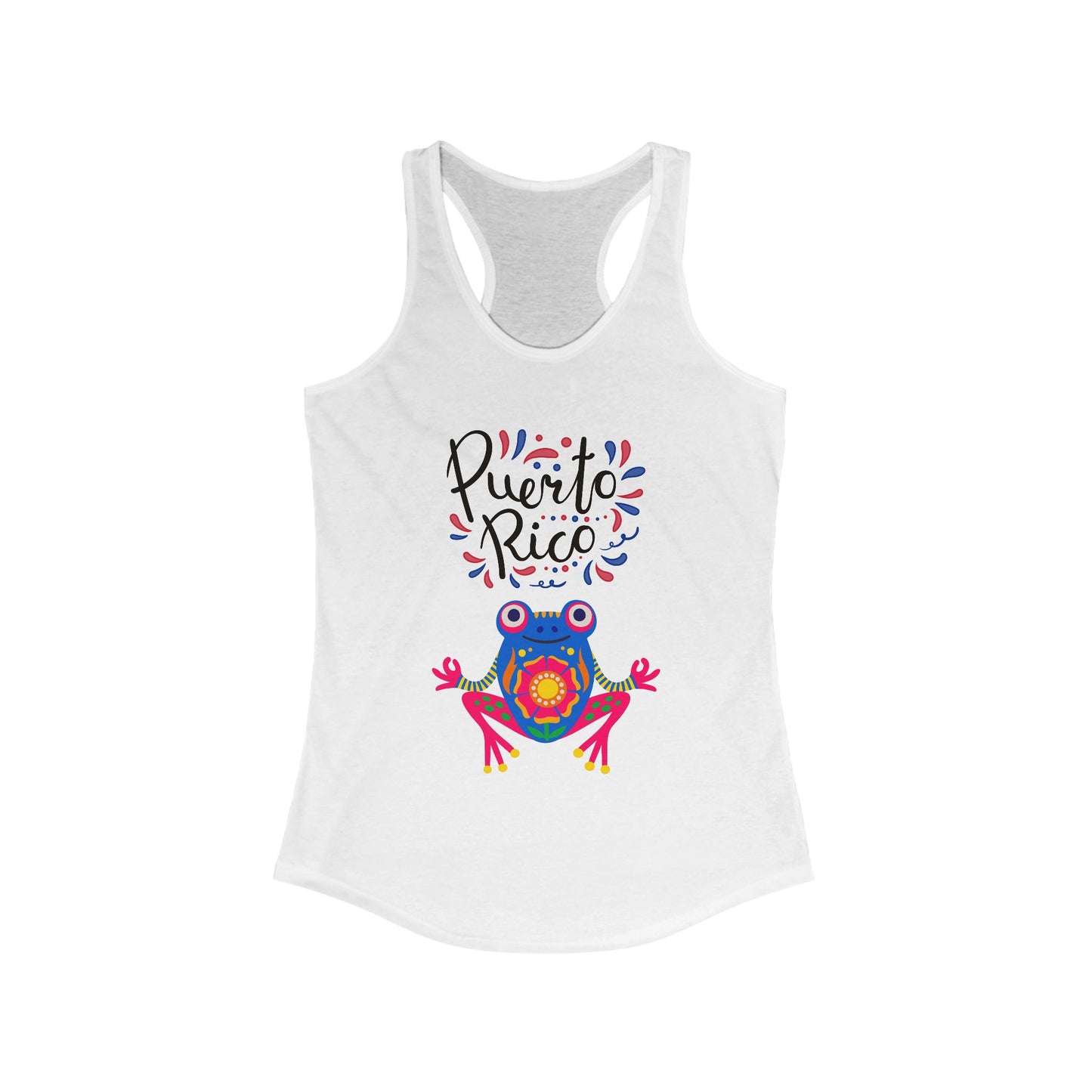 Tank Top Puerto Rico Coqui Yoga Pose