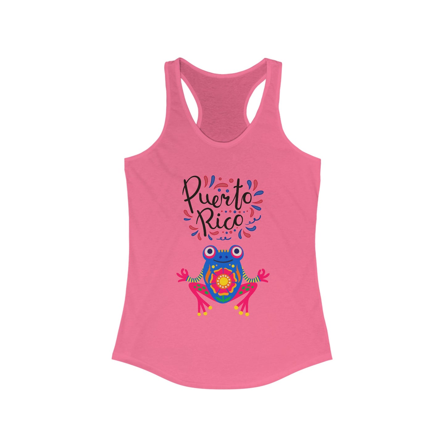 Tank Top Puerto Rico Coqui Yoga Pose