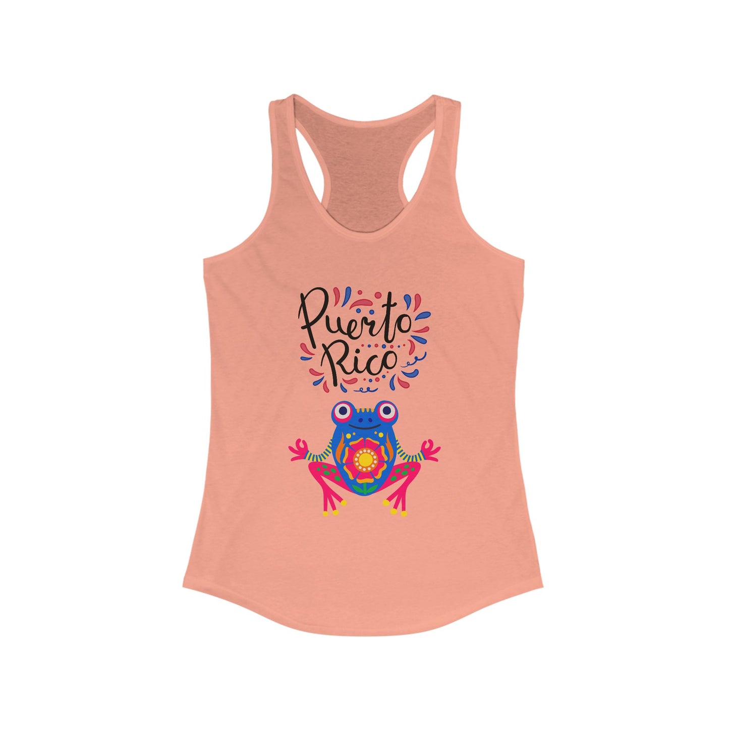 Tank Top Puerto Rico Coqui Yoga Pose