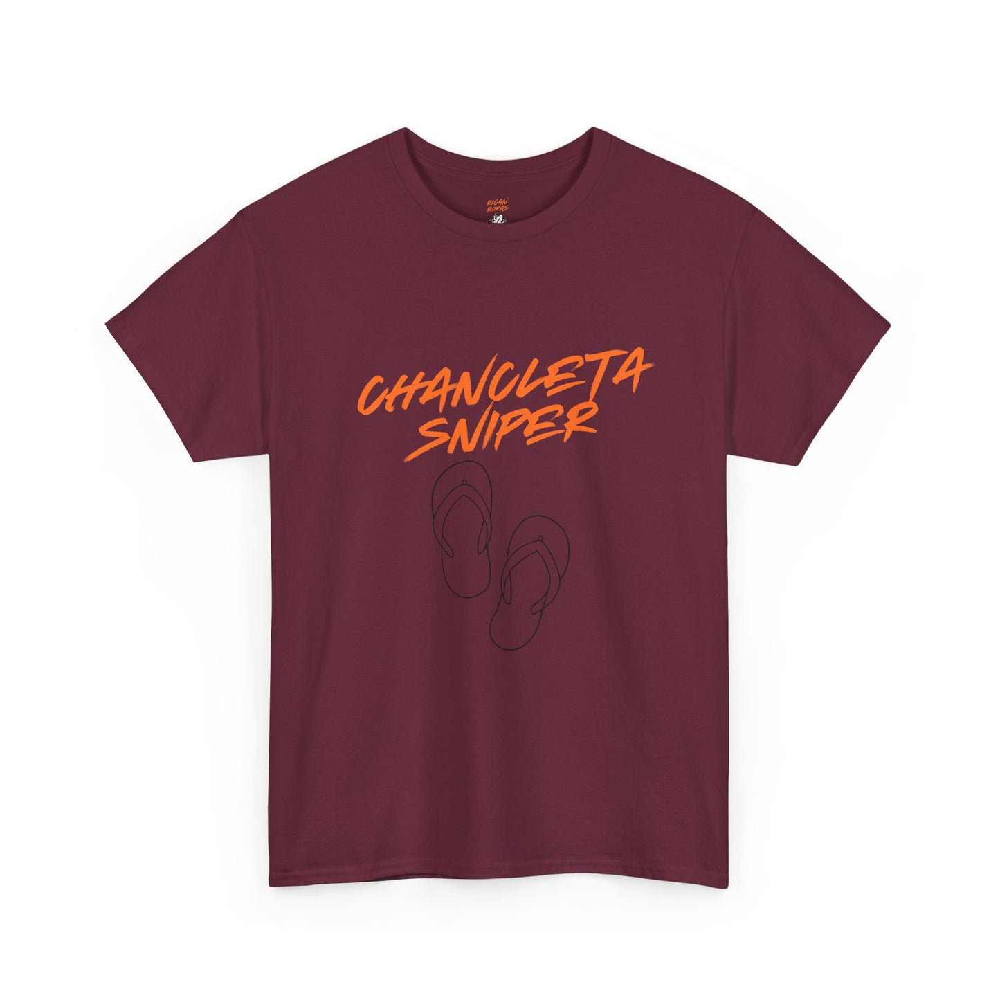 Chancleta Sniper Unisex Heavy Cotton Tee - Rican Ropas