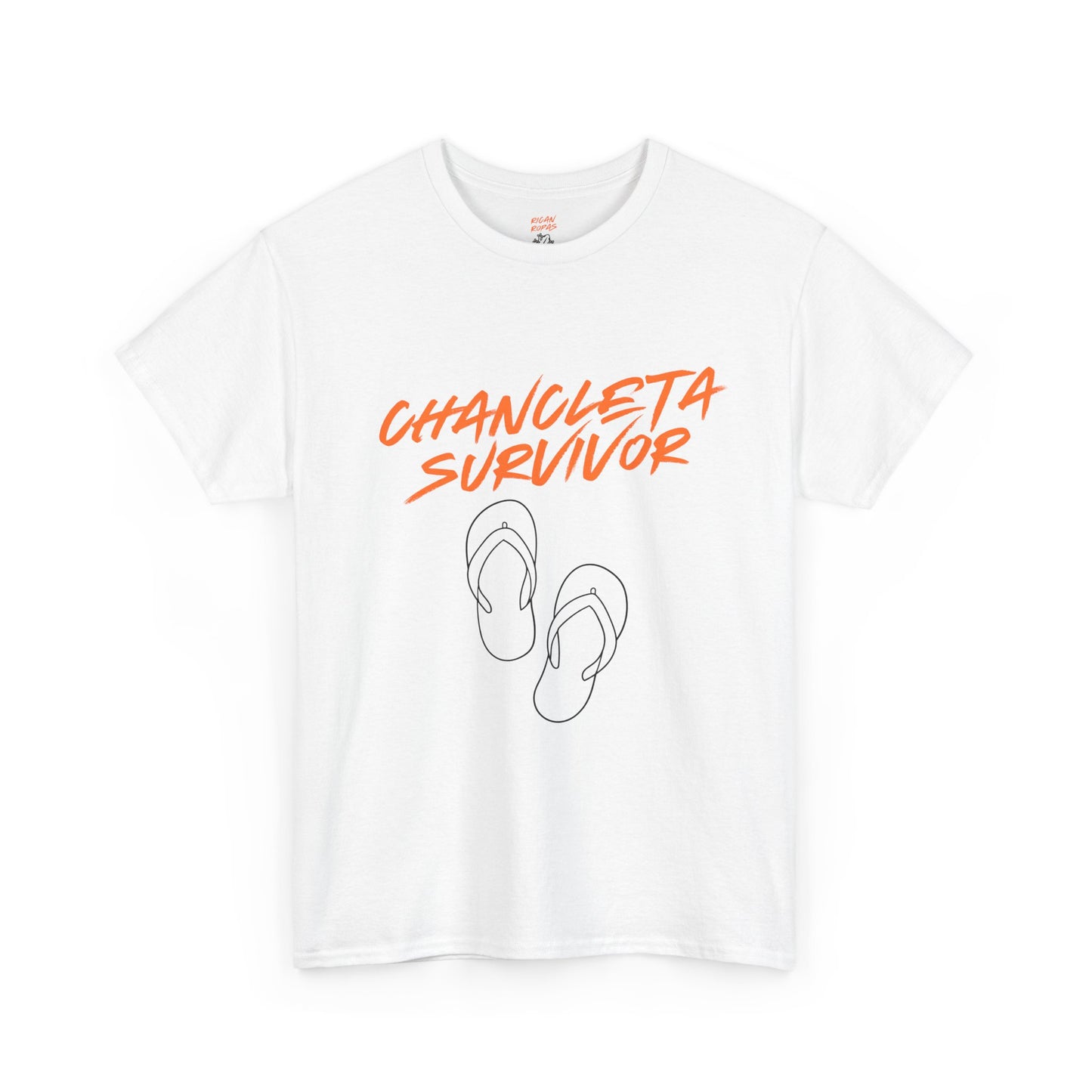 Chancleta Survivor Unisex Heavy Cotton Tee - Rican Ropas