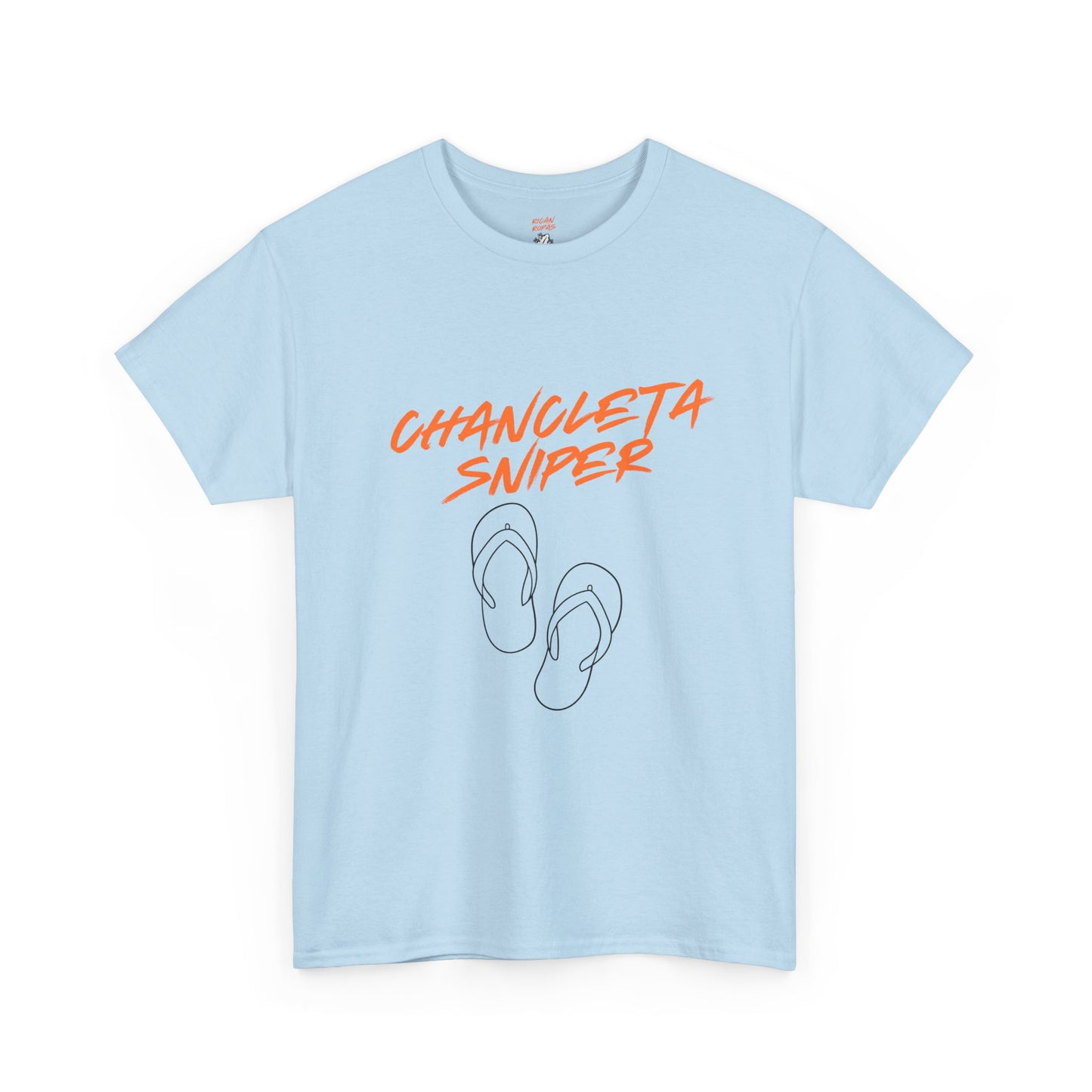 Chancleta Sniper Unisex Heavy Cotton Tee - Rican Ropas