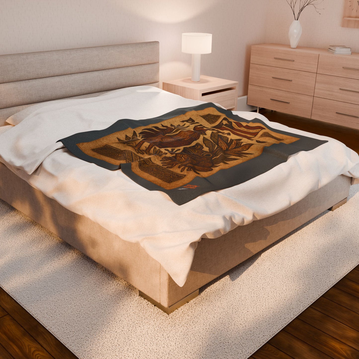 Puerto Rico Velveteen Plush Blanket