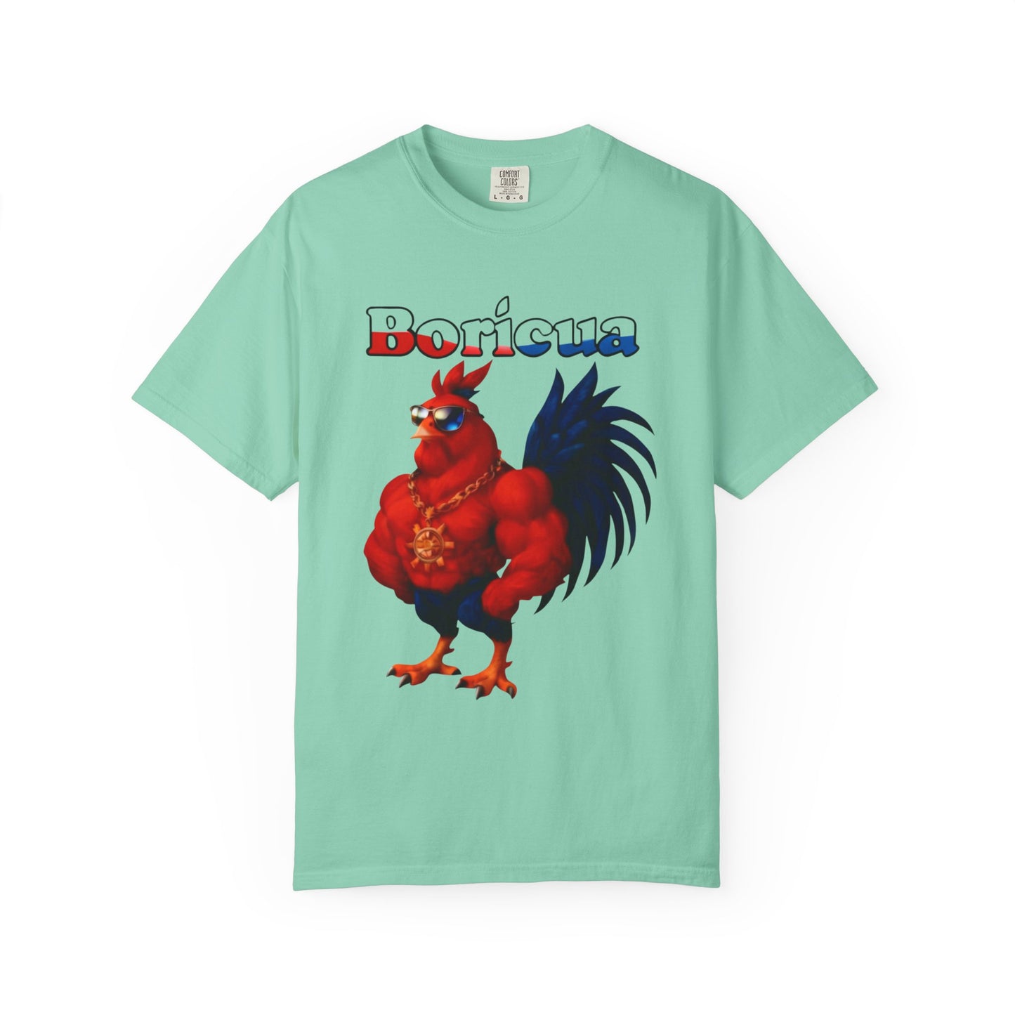 Boricua Rooster Graphic T-Shirt - Rican Ropas