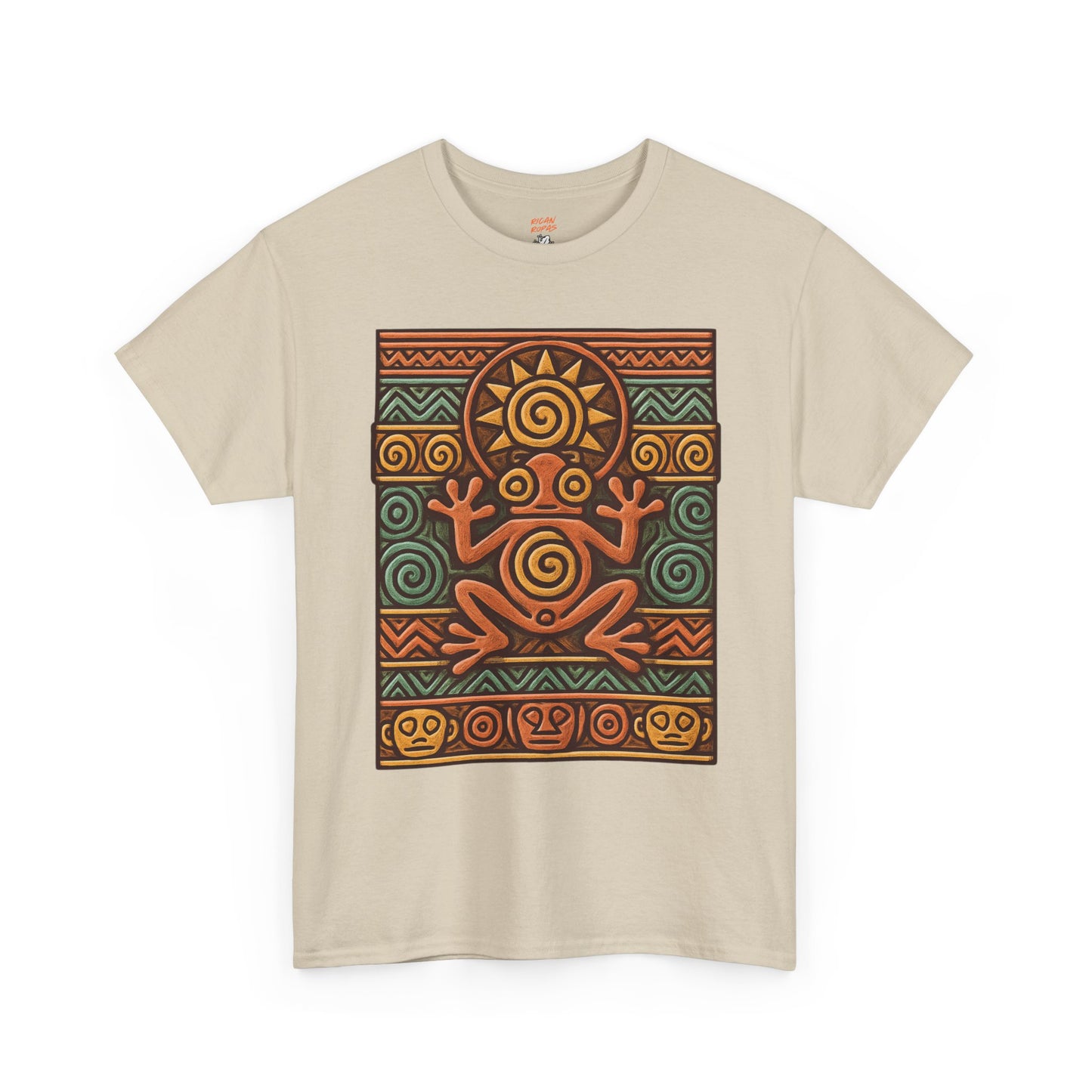 Taino Coqui Sun Unisex Heavy Cotton Tee - Rican Ropas