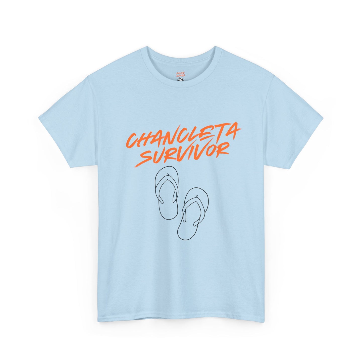Chancleta Survivor Unisex Heavy Cotton Tee - Rican Ropas