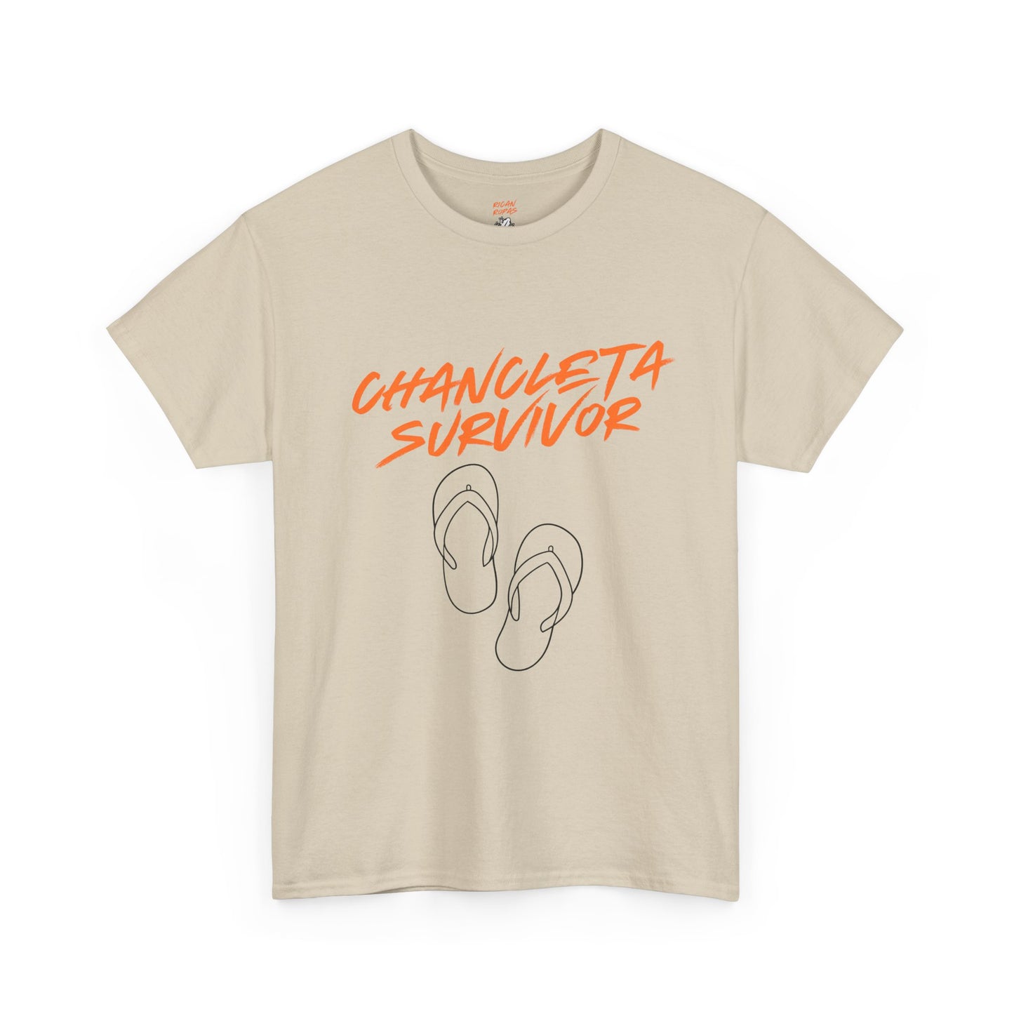 Chancleta Survivor Unisex Heavy Cotton Tee - Rican Ropas