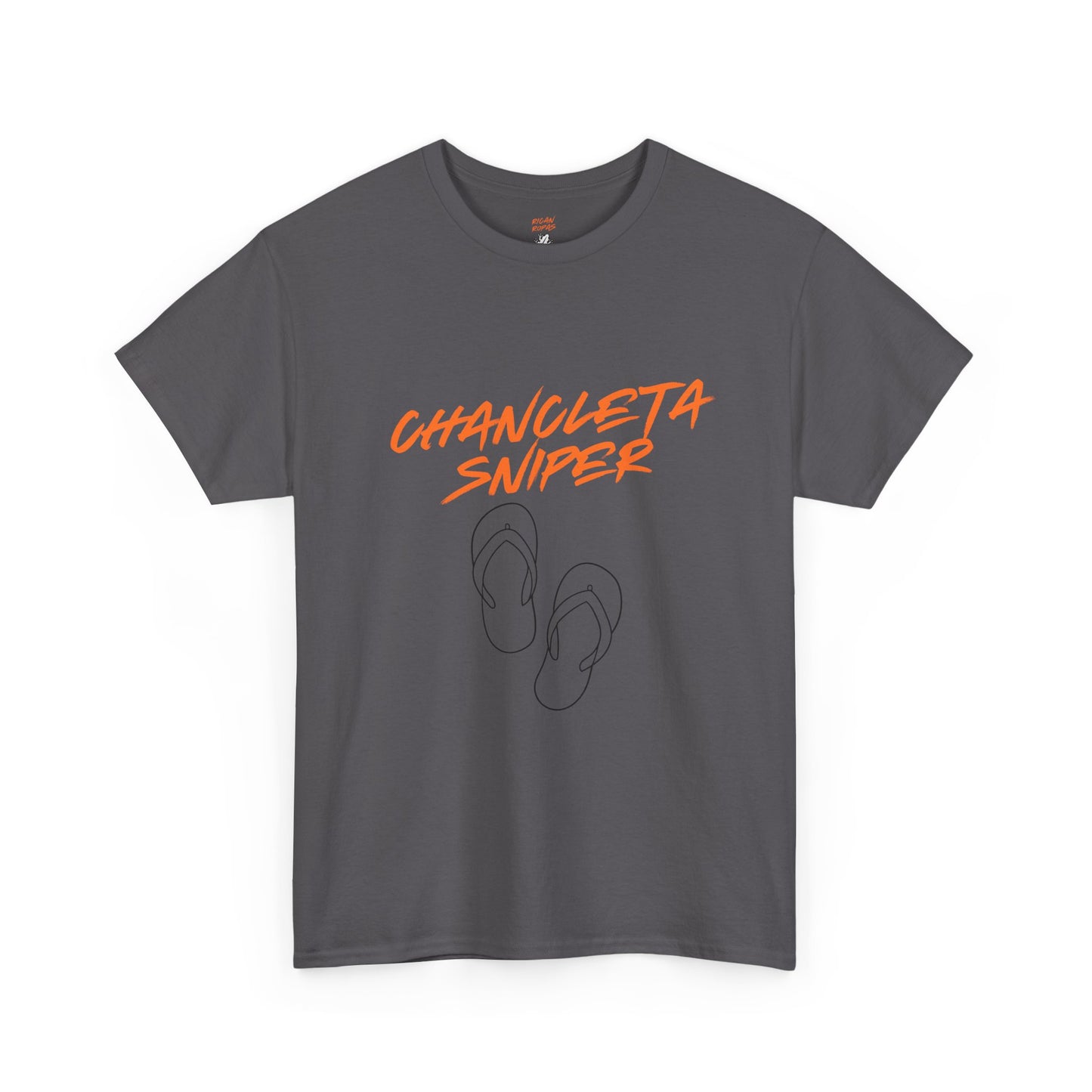Chancleta Sniper Unisex Heavy Cotton Tee - Rican Ropas