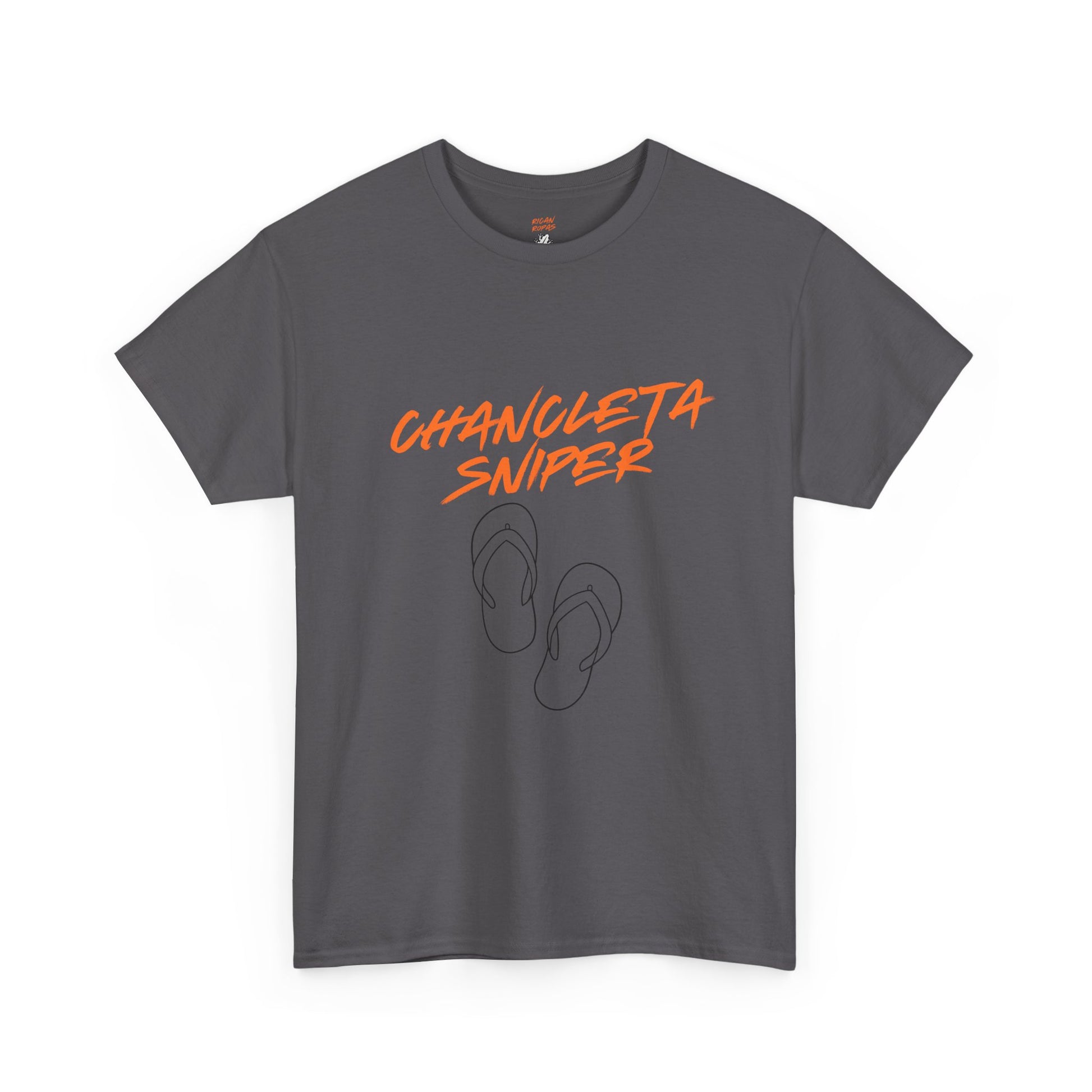 Chancleta Sniper Unisex Heavy Cotton Tee - Rican Ropas
