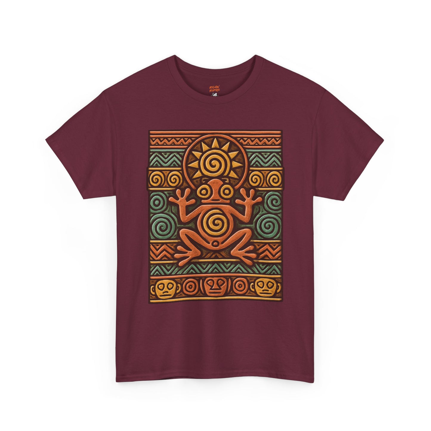 Taino Coqui Sun Unisex Heavy Cotton Tee - Rican Ropas
