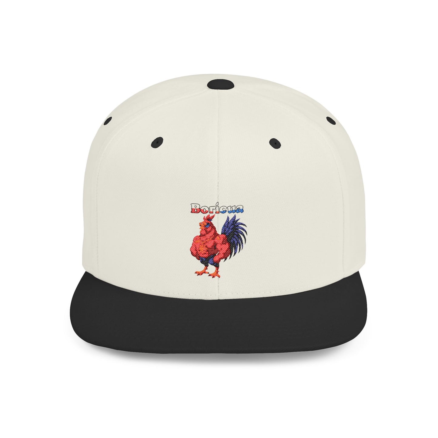Boricua Rooster and Taino Sun Snapback Hat - Rican Ropas