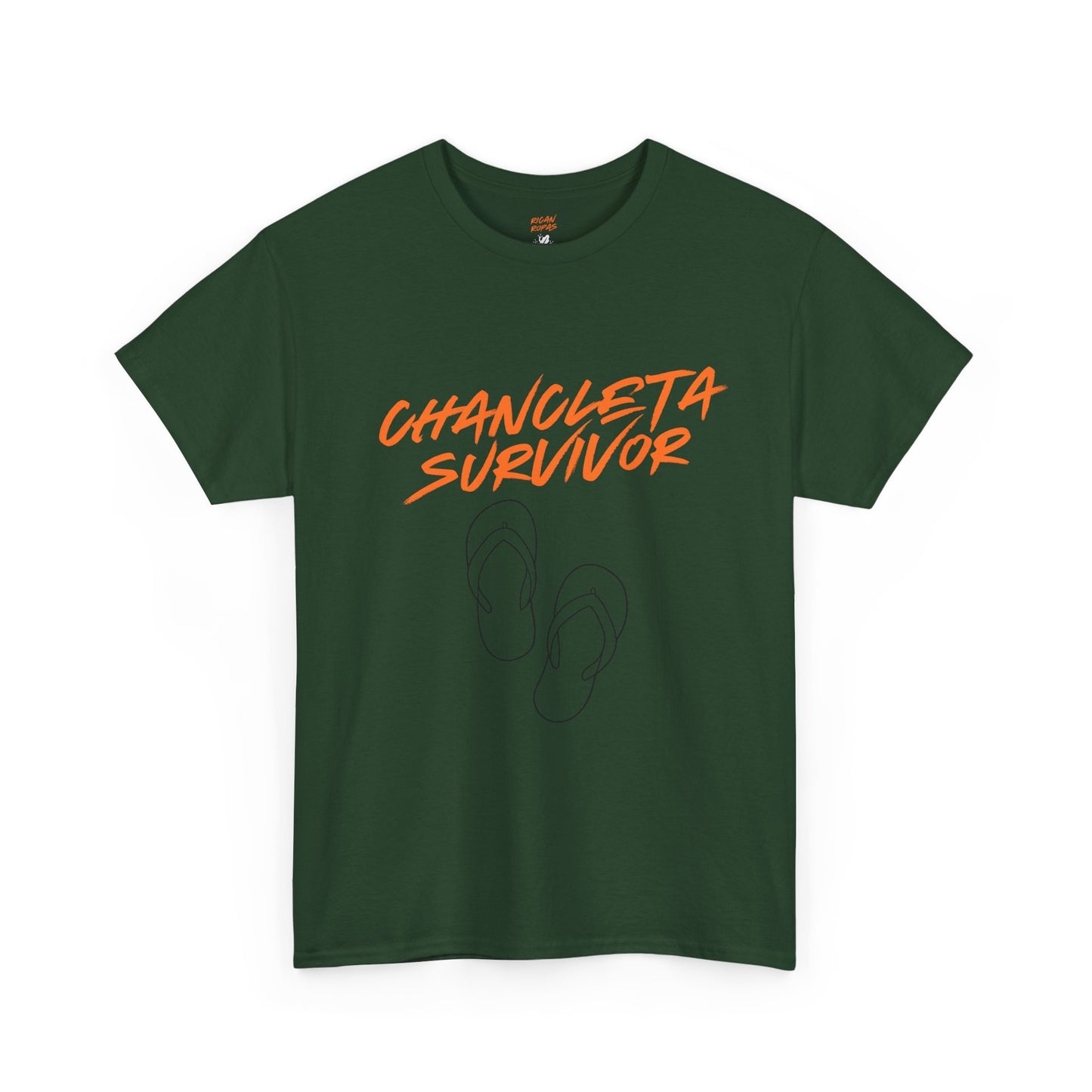 Chancleta Survivor Unisex Heavy Cotton Tee - Rican Ropas