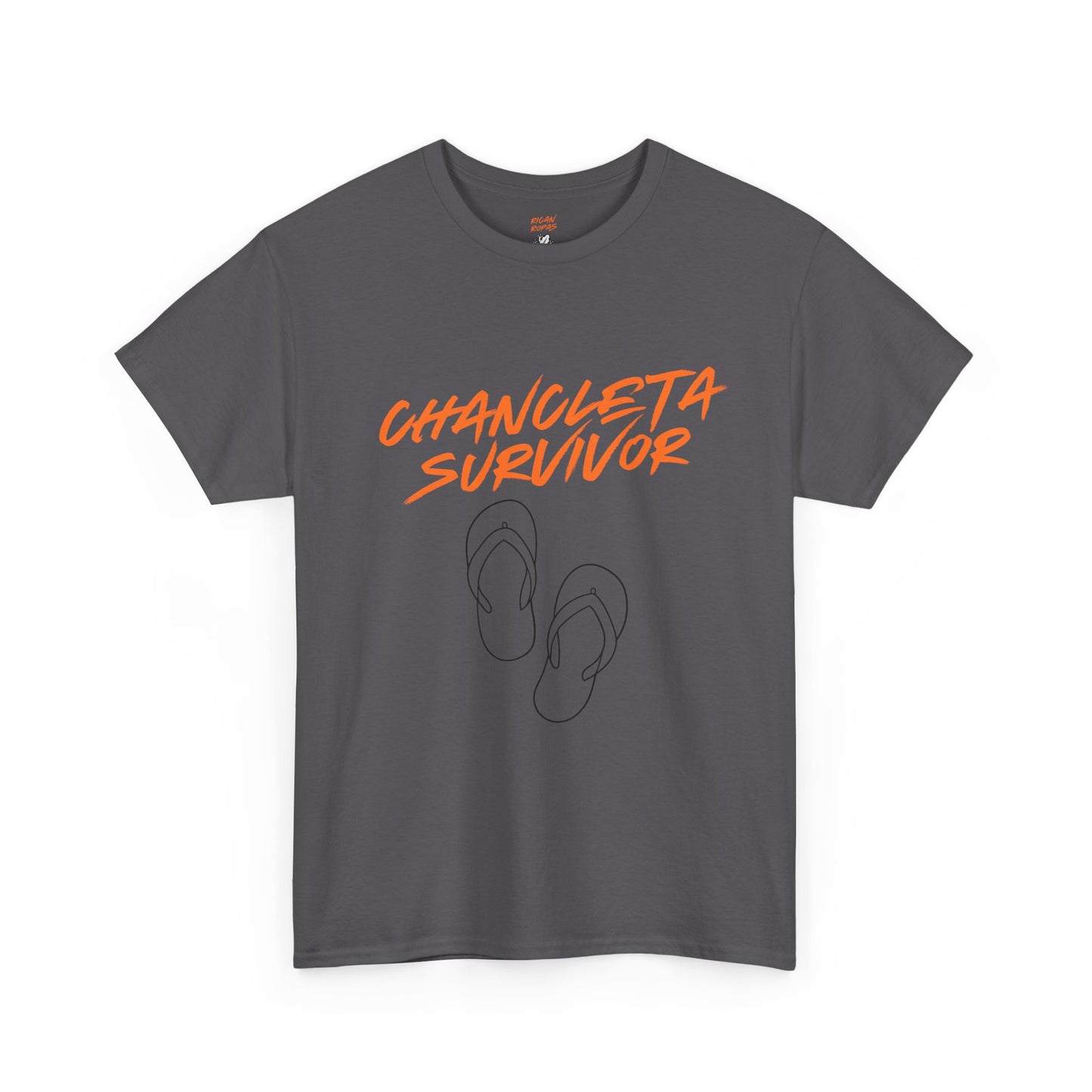 Chancleta Survivor Unisex Heavy Cotton Tee - Rican Ropas