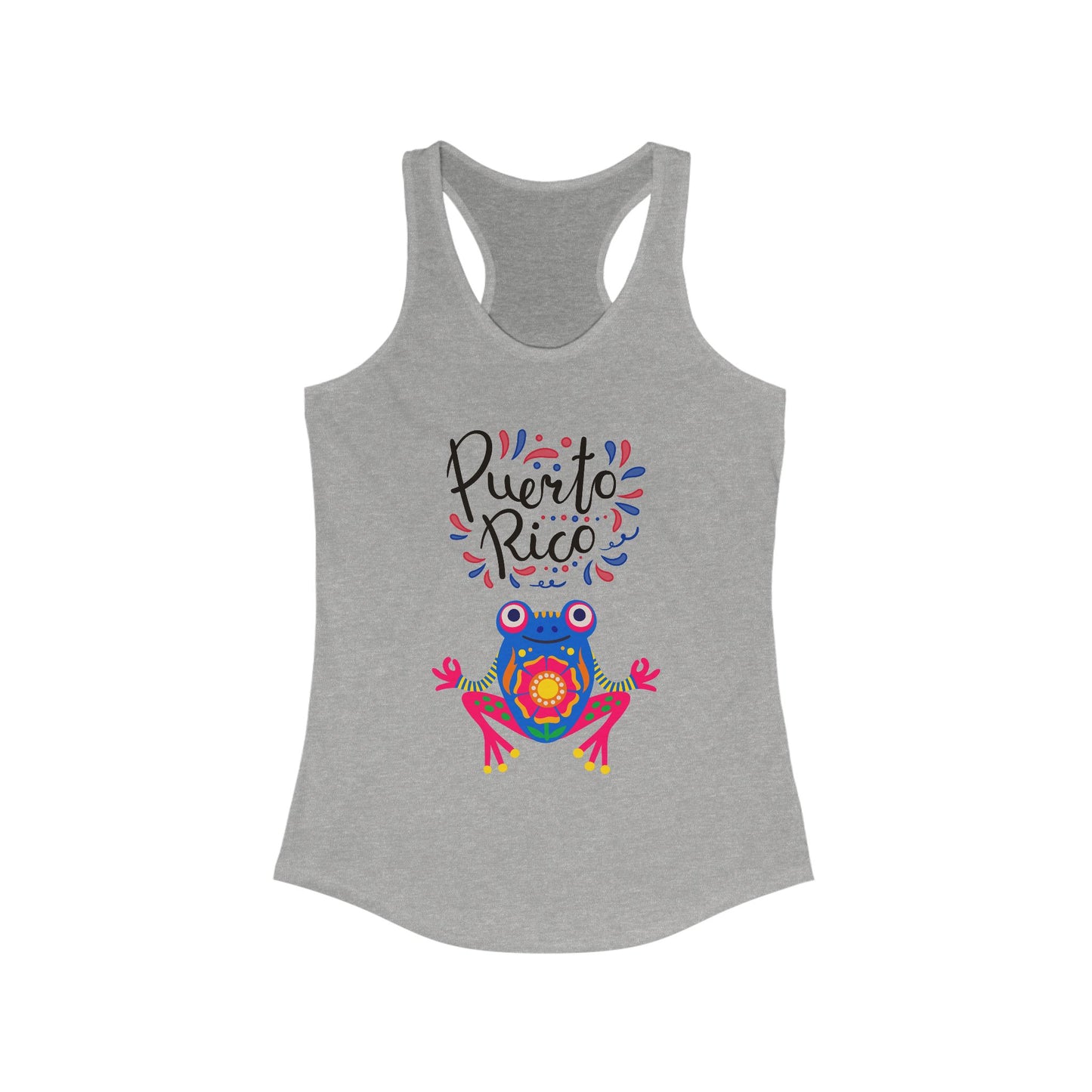 Tank Top Puerto Rico Coqui Yoga Pose