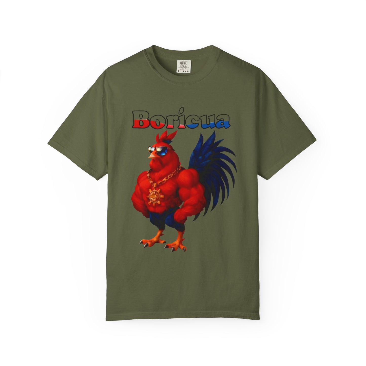 Boricua Rooster Graphic T-Shirt - Rican Ropas