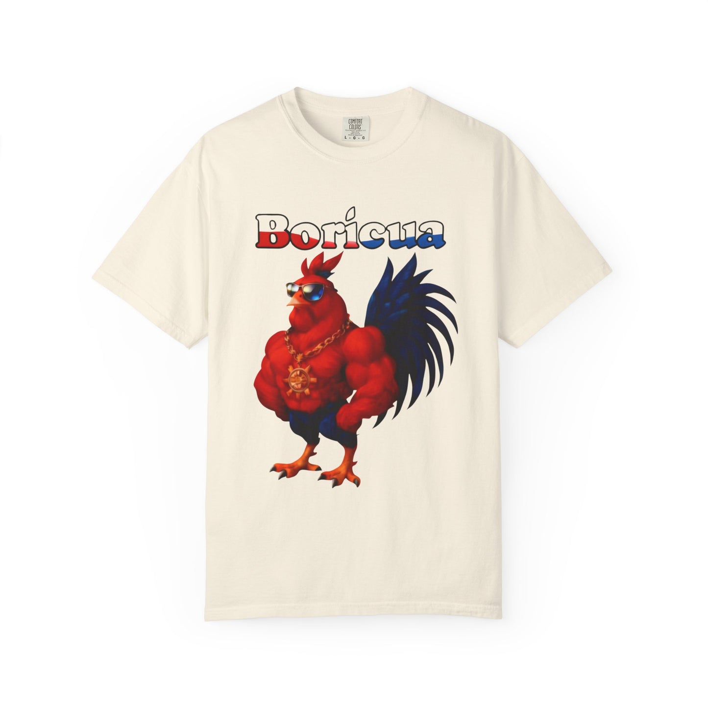 Boricua Rooster Graphic T-Shirt - Rican Ropas