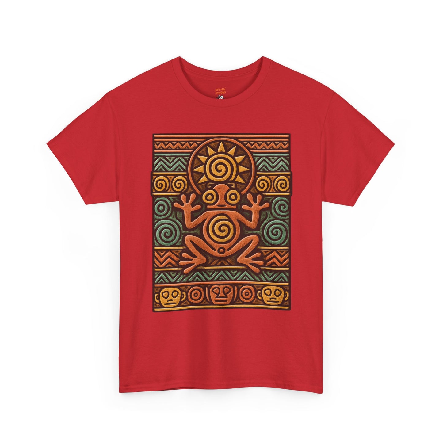 Taino Coqui Sun Unisex Heavy Cotton Tee - Rican Ropas