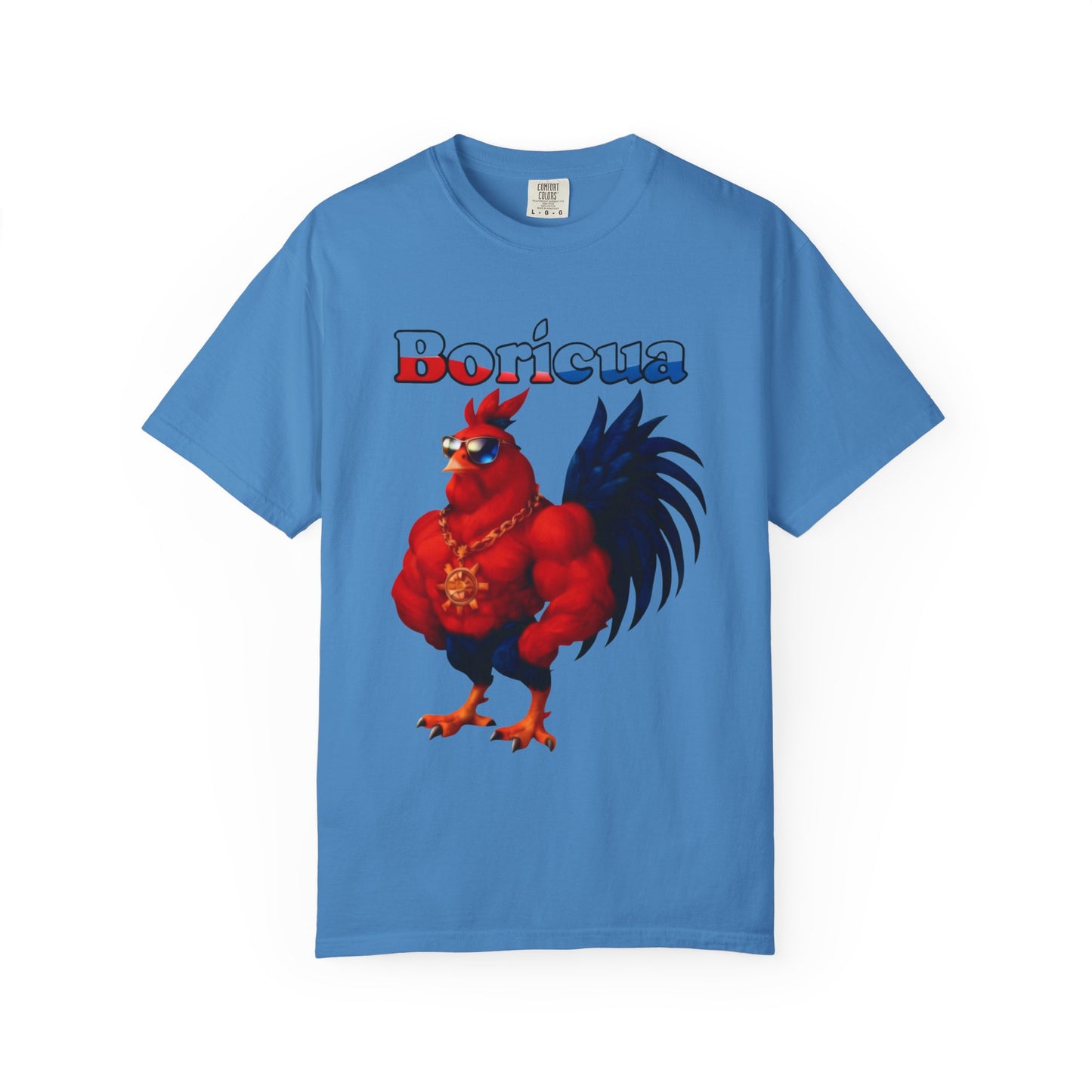 Boricua Rooster Graphic T-Shirt - Rican Ropas