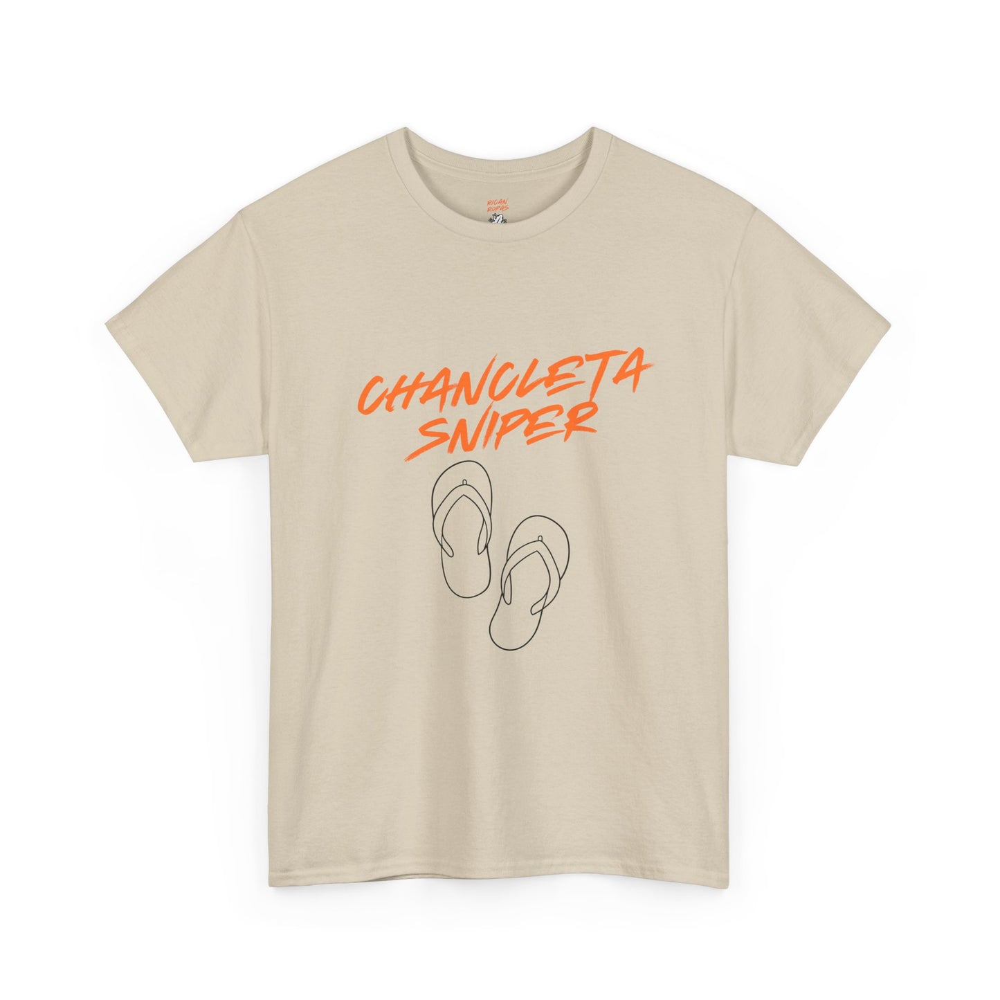 Chancleta Sniper Unisex Heavy Cotton Tee - Rican Ropas