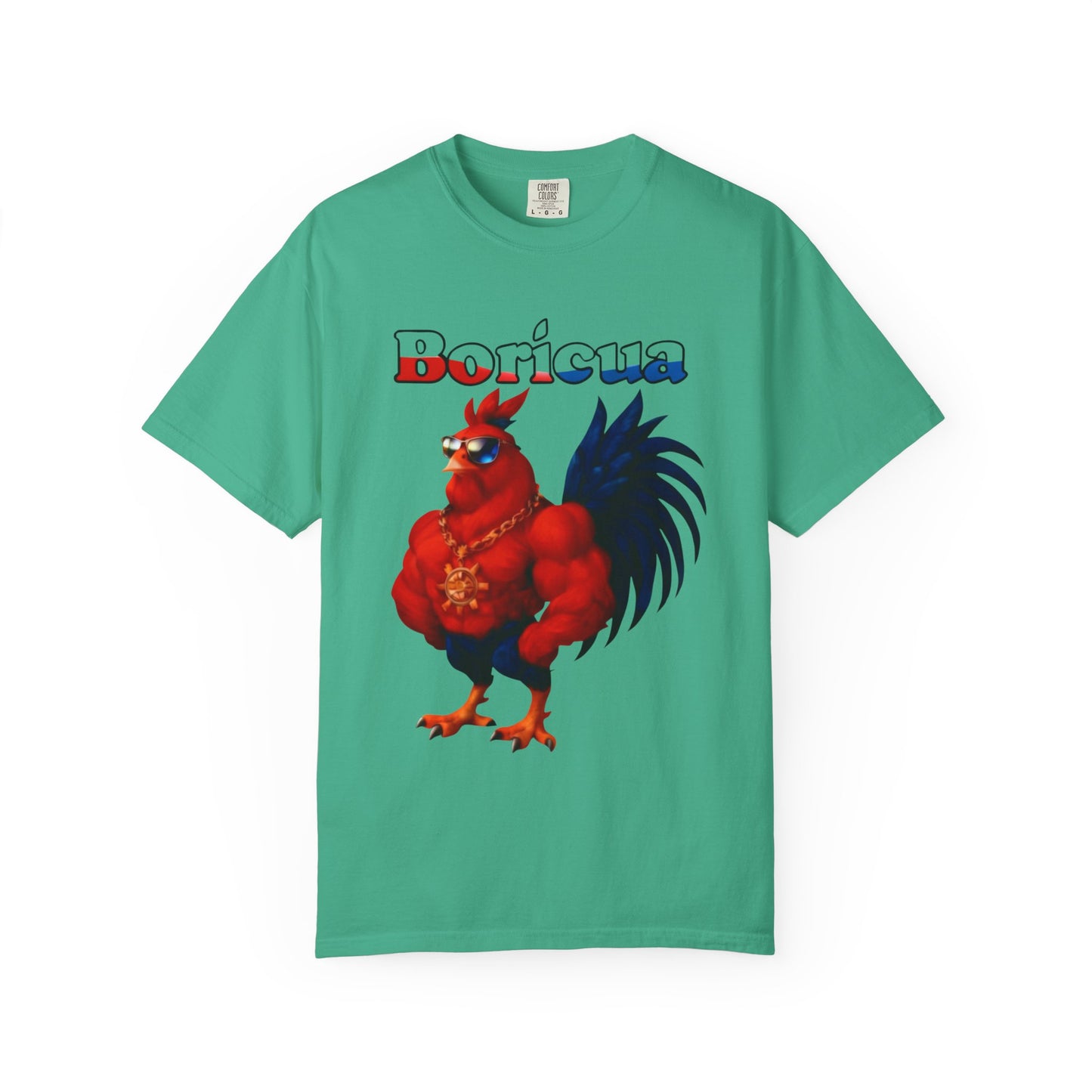 Boricua Rooster Graphic T-Shirt - Rican Ropas