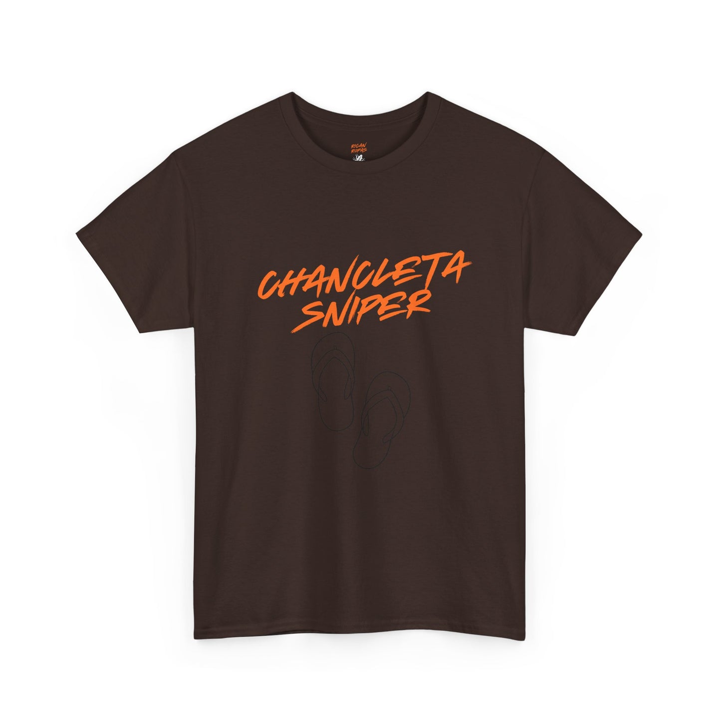 Chancleta Sniper Unisex Heavy Cotton Tee - Rican Ropas