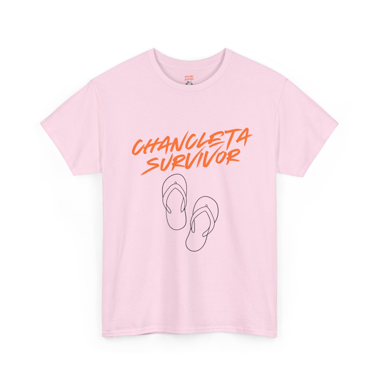 Chancleta Survivor Unisex Heavy Cotton Tee - Rican Ropas