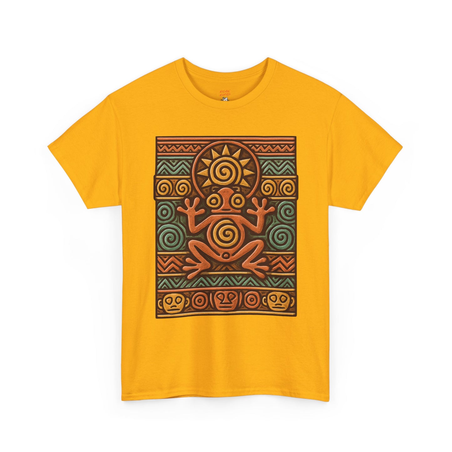 Taino Coqui Sun Unisex Heavy Cotton Tee - Rican Ropas
