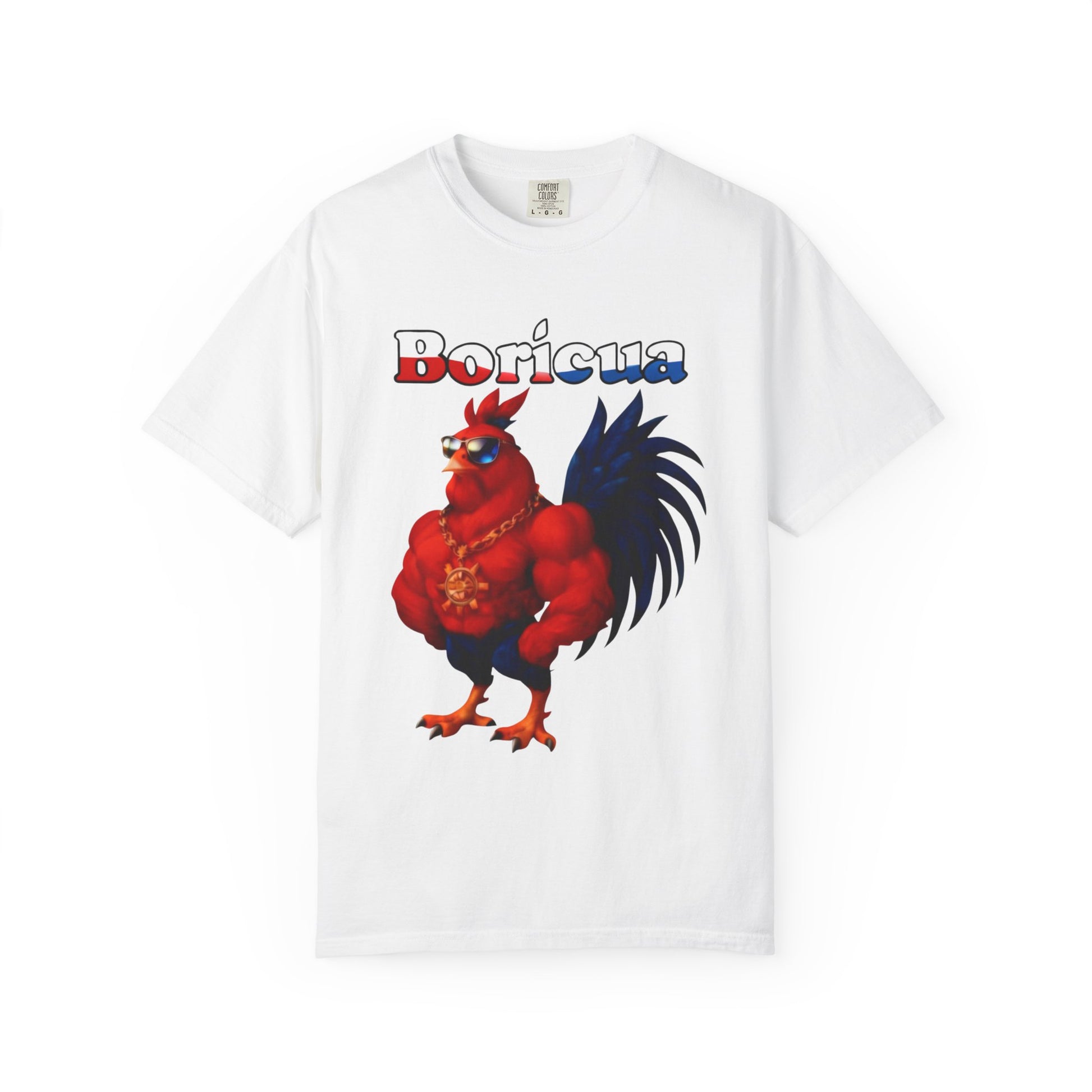 Boricua Rooster Graphic T-Shirt - Rican Ropas