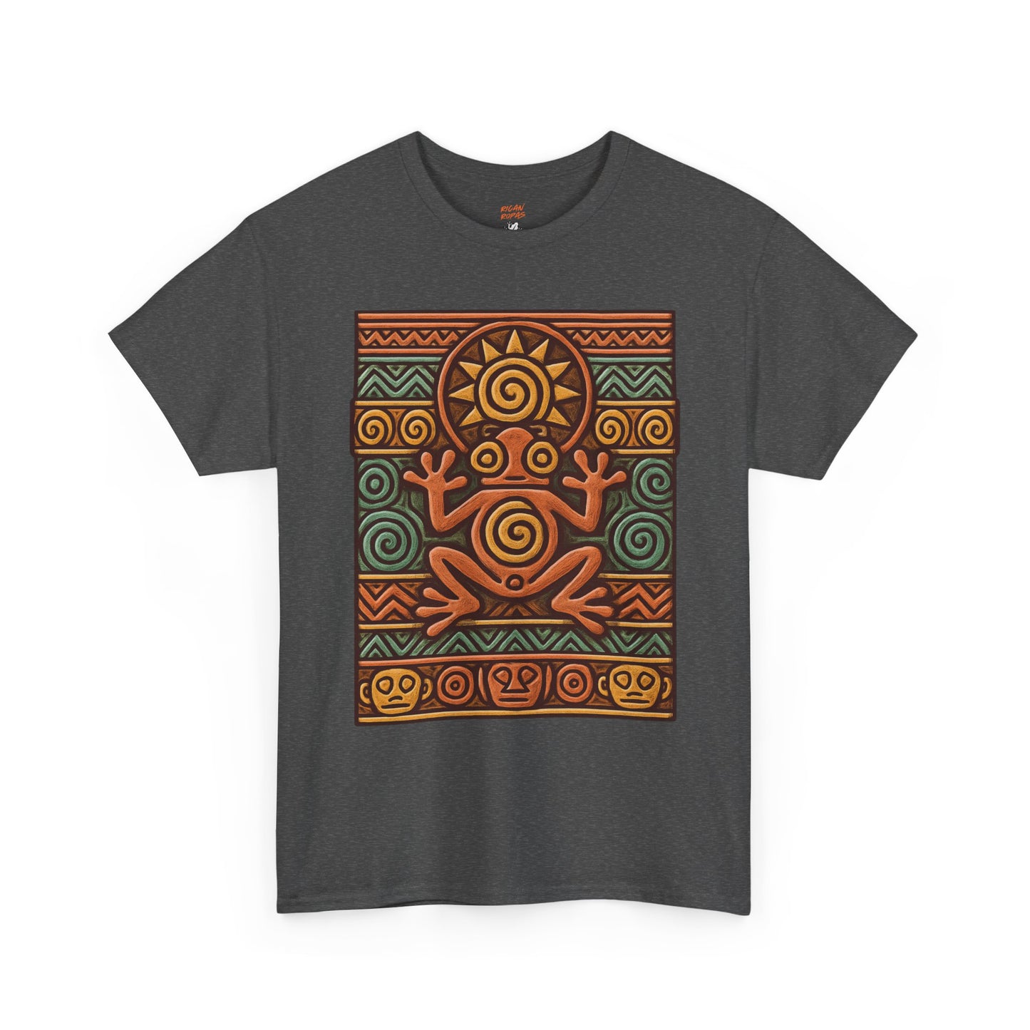 Taino Coqui Sun Unisex Heavy Cotton Tee - Rican Ropas