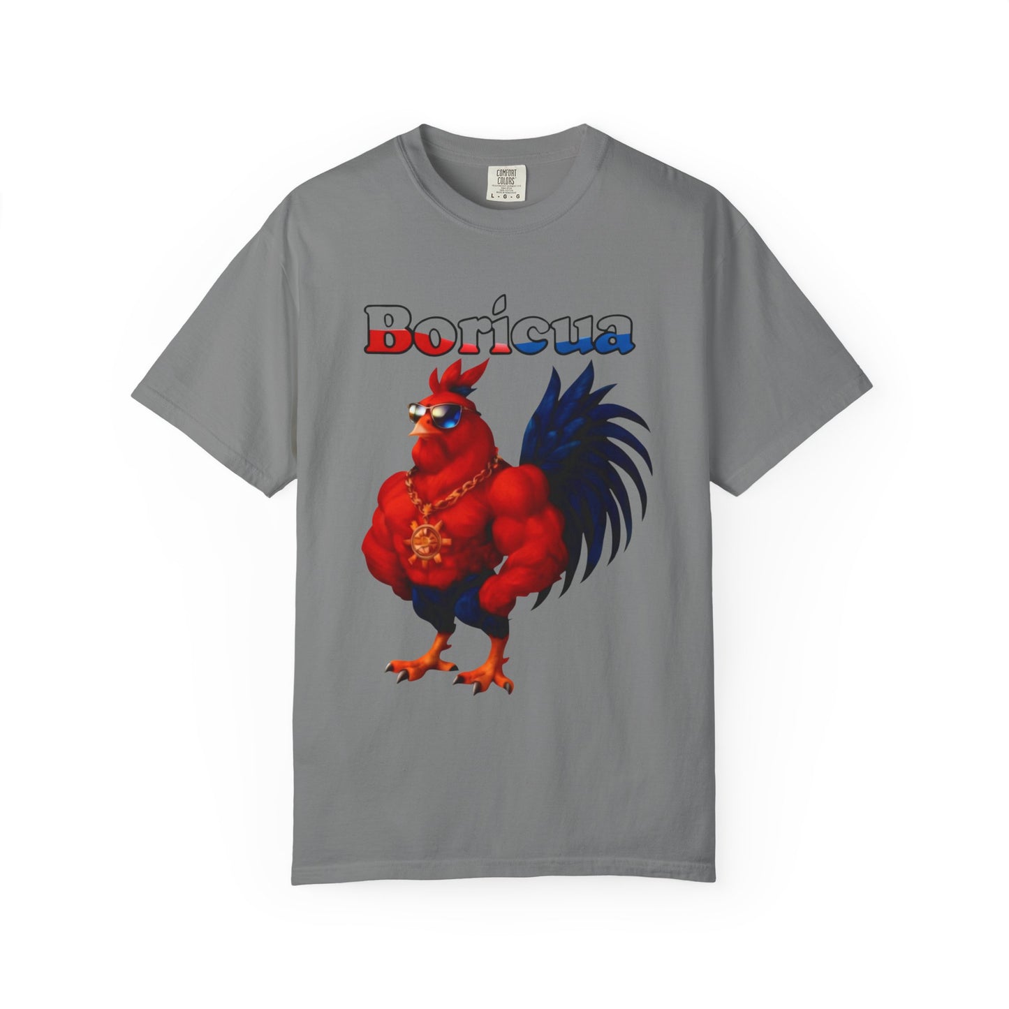 Boricua Rooster Graphic T-Shirt - Rican Ropas
