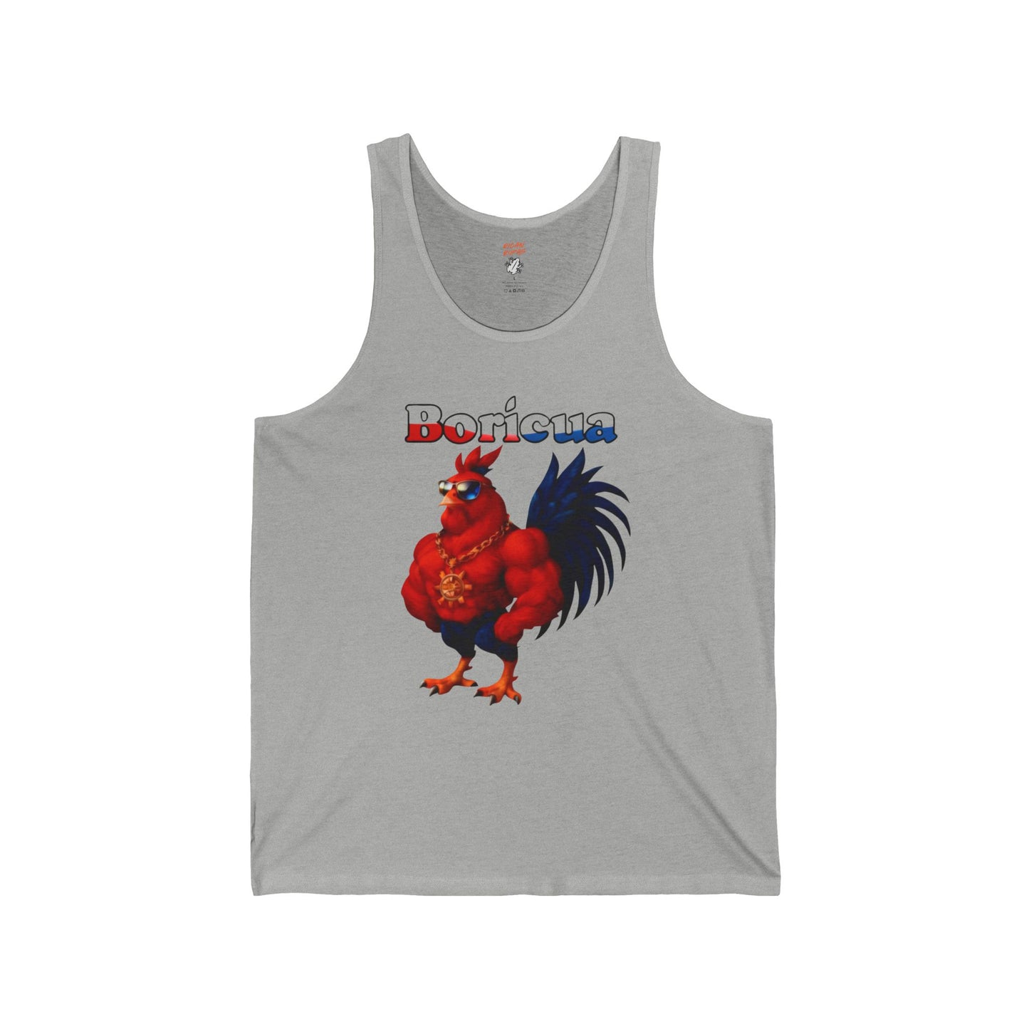 Boricua Rooster Unisex Jersey Tank