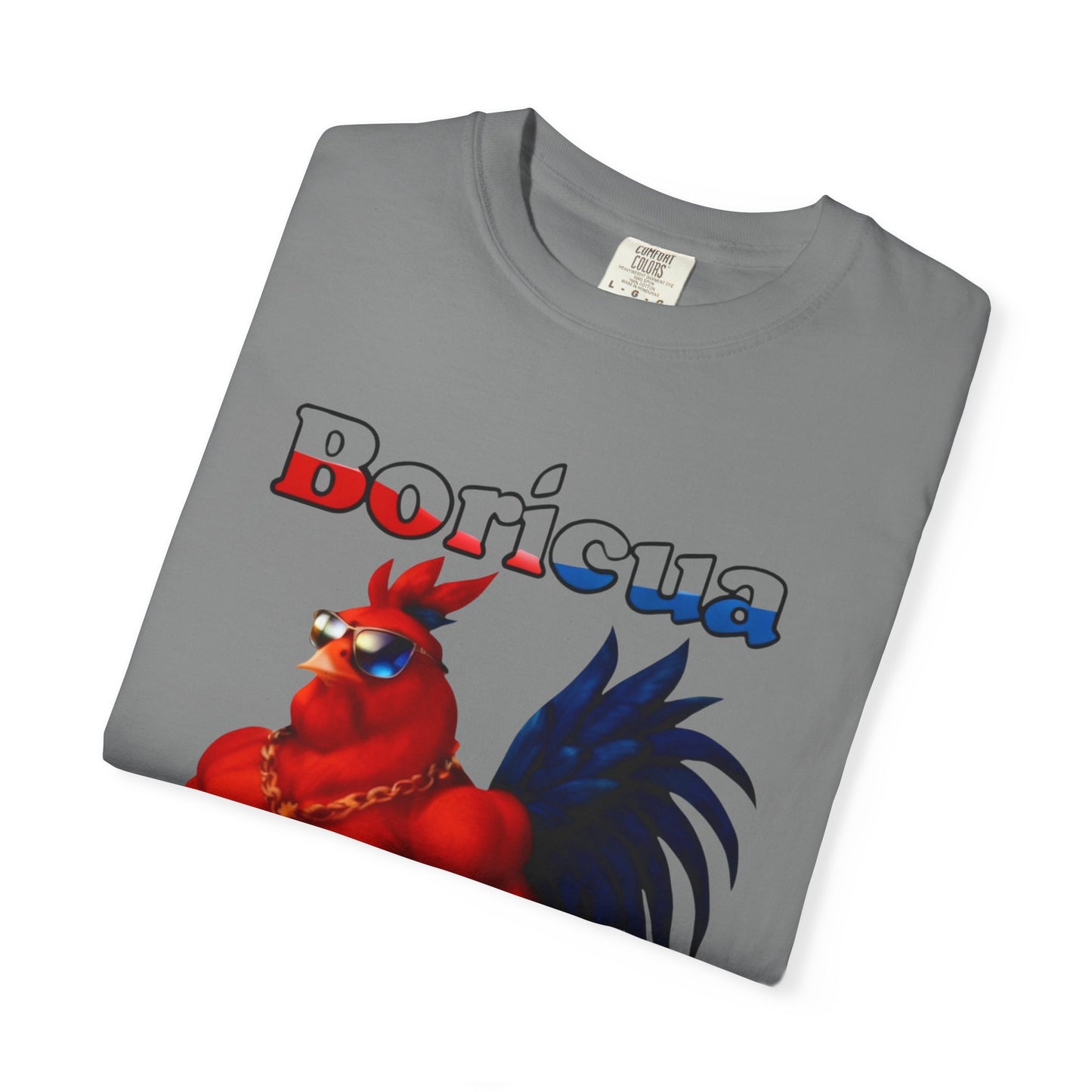 Boricua Rooster Graphic T-Shirt - Rican Ropas