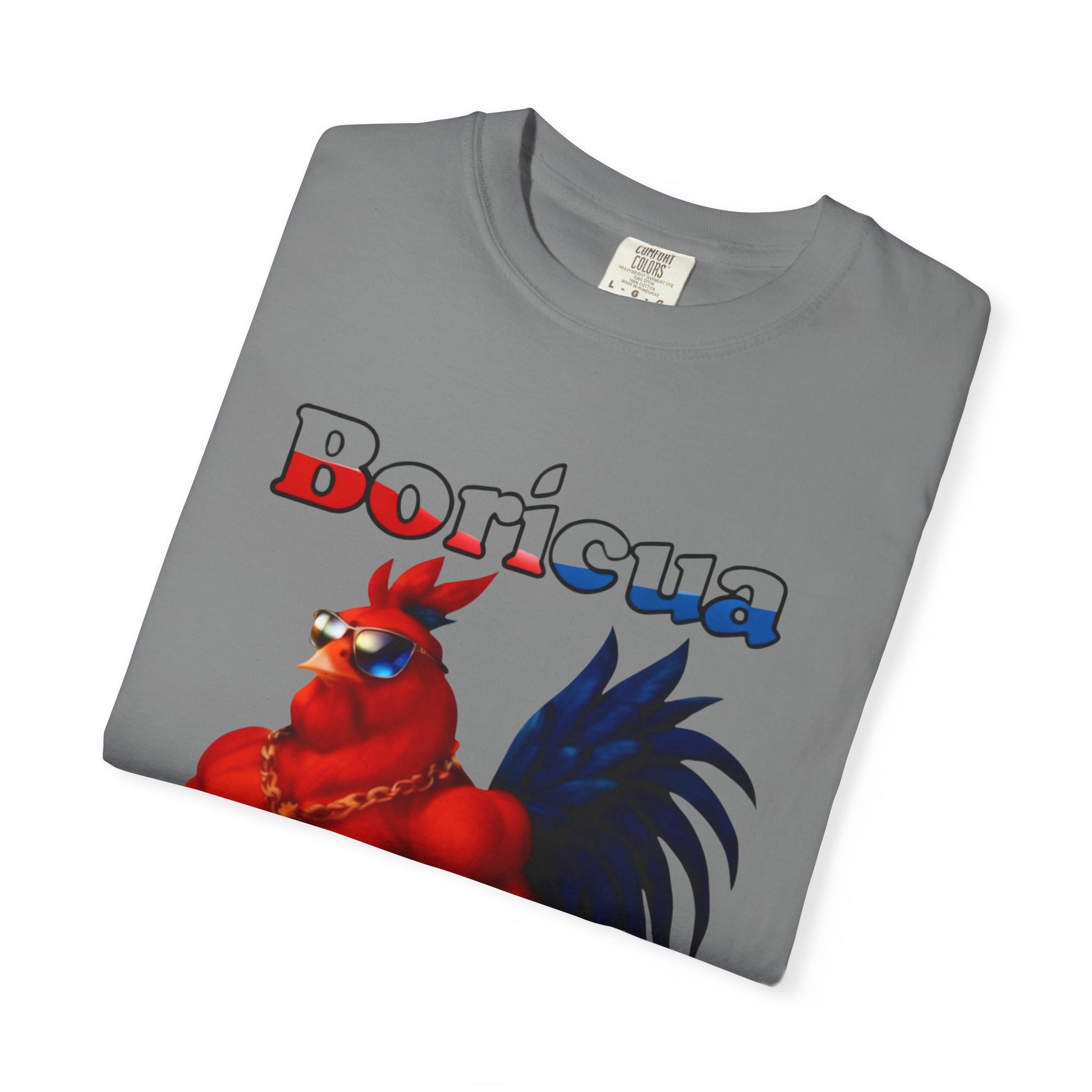 Boricua Rooster Graphic T-Shirt - Rican Ropas