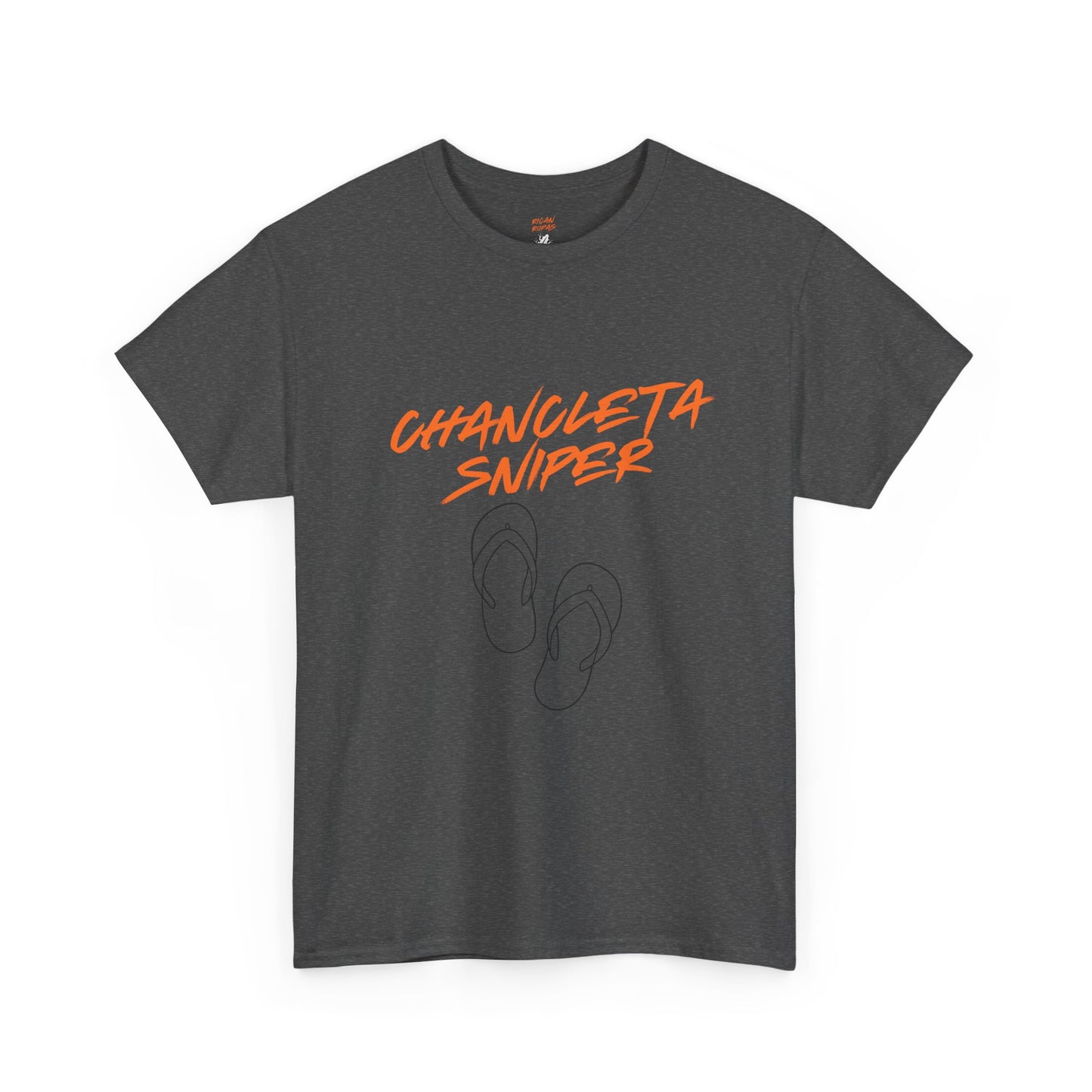 Chancleta Sniper Unisex Heavy Cotton Tee - Rican Ropas