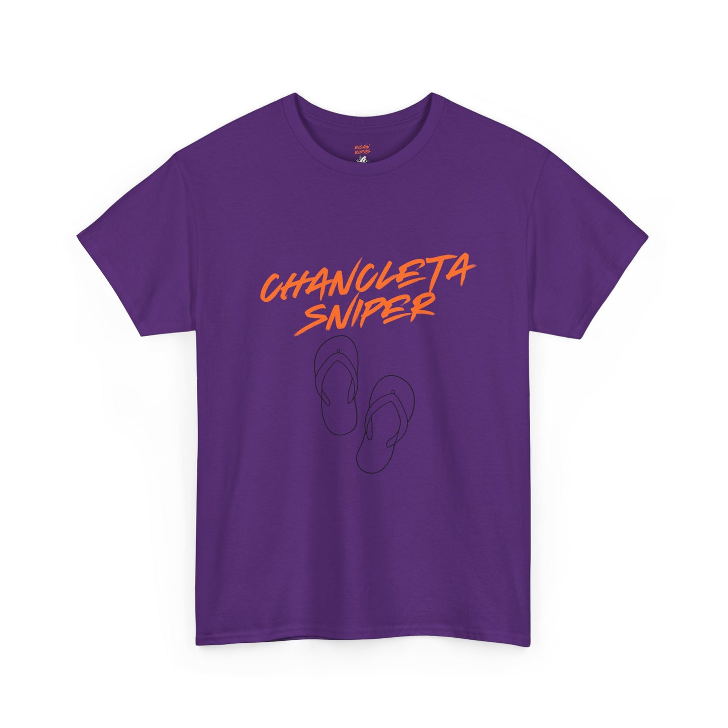 Chancleta Sniper Unisex Heavy Cotton Tee - Rican Ropas